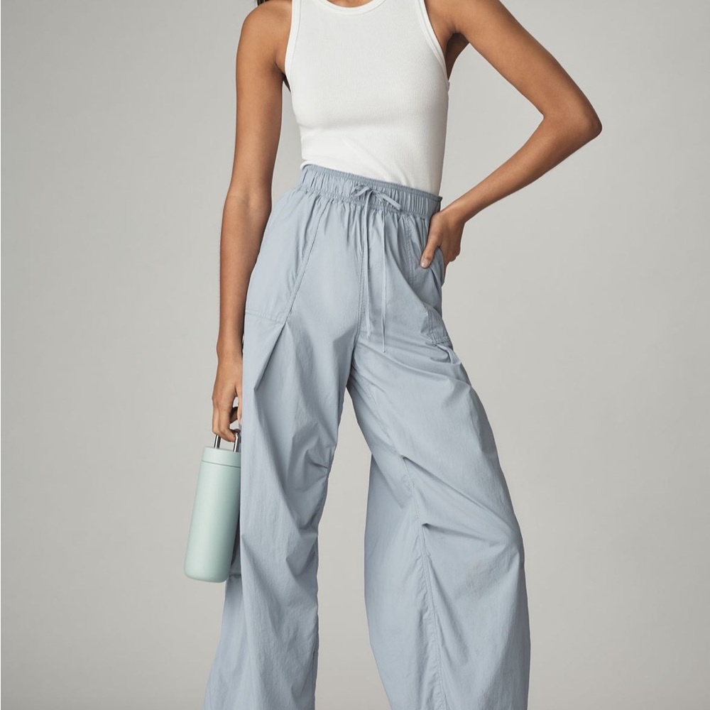 Anthropologie Light Blue Wide-Leg Jumpsuit